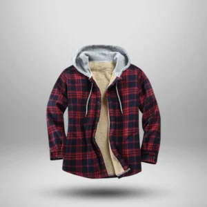 Flannel Jacket with Sherpa